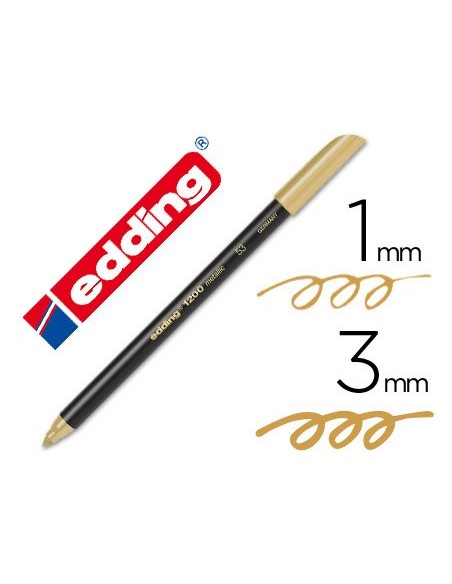 ROTULADOR EDDING PUNTA FIBRA 1200 ORO N. 53 PUNTA RED.0,5 MM
