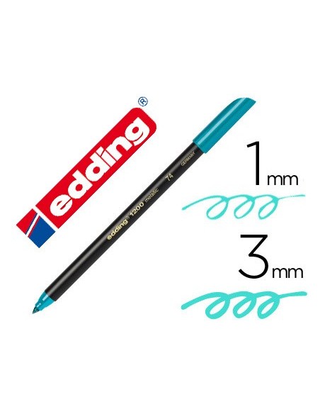 ROTULADOR EDDING PUNTA FIBRA 1200 VE MET N74 PUNTA REDONDO 0,5 MM