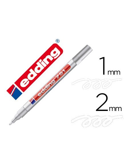ROTULADOR EDDING PUNTA FIBRA 751 BLANCO PUNTA REDONDA 1,5 MM
