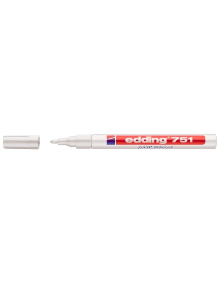 ROTULADOR EDDING PUNTA FIBRA 751 BLANCO PUNTA REDONDA 1,5 MM
