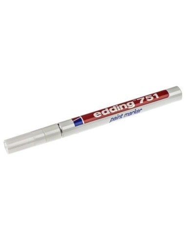 ROTULADOR EDDING PUNTA FIBRA 751 BLANCO PUNTA REDONDA 1,5 MM