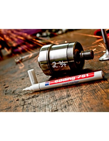 ROTULADOR EDDING PUNTA FIBRA 751 BLANCO PUNTA REDONDA 1,5 MM