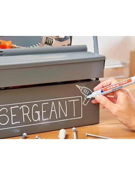 ROTULADOR EDDING PUNTA FIBRA 750 BLANCO PUNTA REDONDA 3,5 MM