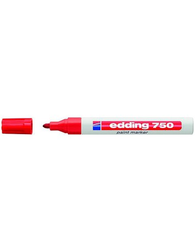ROTULADOR EDDING PUNTA FIBRA 750 ROJO PUNTA REDONDA 3,5 MM