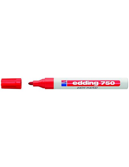ROTULADOR EDDING PUNTA FIBRA 750 ROJO PUNTA REDONDA 3,5 MM