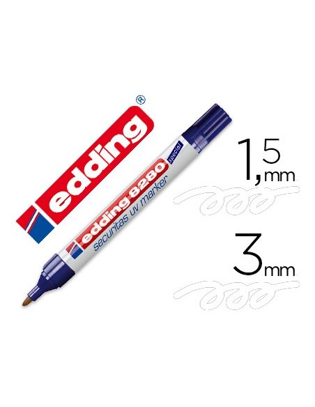 ROTULADOR EDDING MARCADOR SEGURIDAD VISIBLE BAJO ULTRAVIO 8280UV