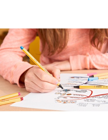 ROTULADOR STABILO PUNTA FIBRA POINT 88 ESTUCHE 25 COL.SURT.8825-1