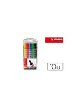 ROTULADOR STABILO ACUARELABLE PEN 68 ESTUCHE 10 COL.SURT.6810/PL 2