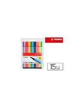ROTULADOR STABILO ACUARELABLE PEN 68. 10 COLORES STD+5 NEON 6815-2 2