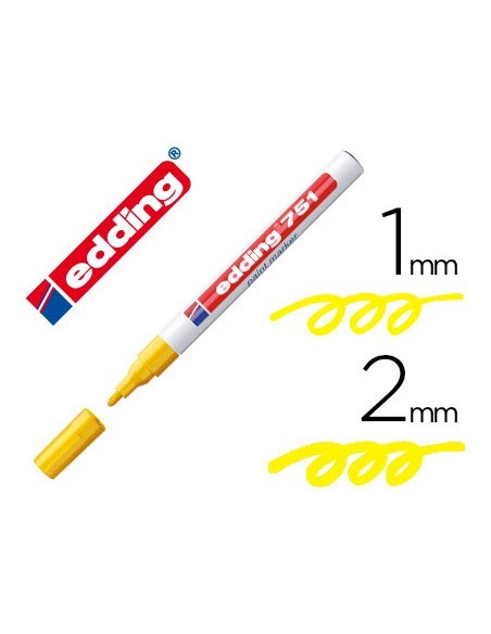 ROTULADOR EDDING PUNTA FIBRA 751 AMARILLO PUNTA REDONDA 1,5 MM