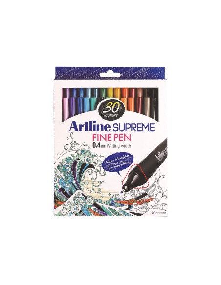 ROTULADOR ARTLINE SUPREME EPFS200 FINE LINER FIBRA 0,4MM 30 UD.SURT.