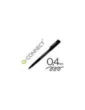 ROTULADOR Q-CONNECT PUNTA DE FIBRA FINE LINER NEGRO 0.4 MM 2