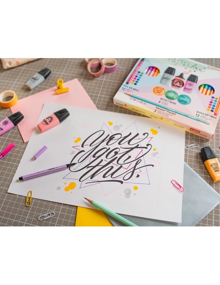 SET STABILO PASTEL LOVE MINIWORLD PEN 68/88/BOSS/SWANO 35 UD.SURT.