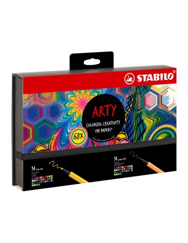 ROTULADOR STABILO ACUARELABLE PEN 68/88 ARTYLINE HERO 68 UD.SURT.