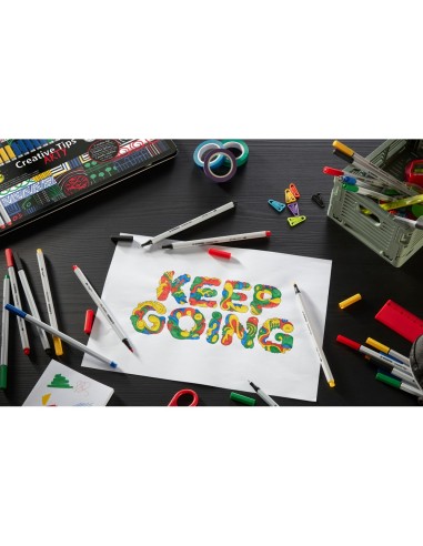 ROTULADOR STABILO CREATIVE CALIB TIPSARTY LINECLASSIC 5 PUNTAS MET.30