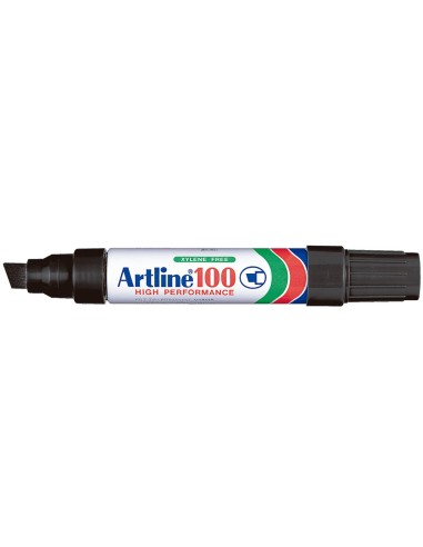 ROTULADOR ARTLINE MARCADOR PERM.100 NEGRO PUNTA BISELADA