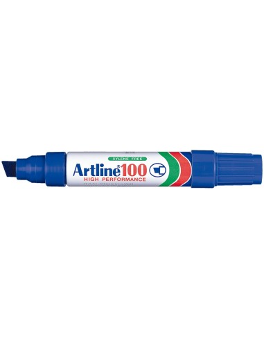 ROTULADOR ARTLINE MARCADOR PERM.100 AZUL PUNTA BISELADA
