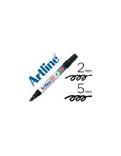 ROTULADOR ARTLINE MARCADOR PERM.EK-90 NEGRO PUNTA BISELADA 5 MM PAPEL 2