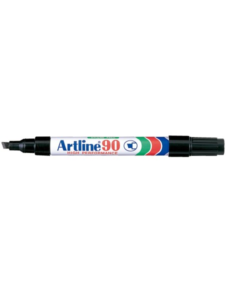 ROTULADOR ARTLINE MARCADOR PERM.EK-90 NEGRO PUNTA BISELADA 5 MM PAPEL