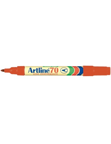 ROTULADOR ARTLINE MARCADOR PERM.EK-70 ROJO PUNTA RED.1.5 MM PAPEL MET