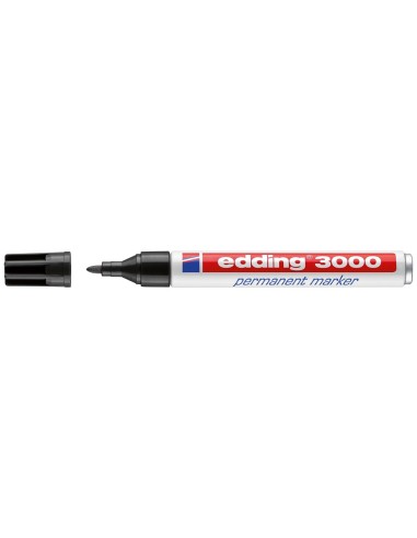 ROTULADOR EDDING MARCADOR PERM.3000 NEGRO PUNTA RED.3 MM