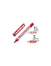 ROTULADOR EDDING MARCADOR PERM.3000 ROJO PUNTA RED.3 MM 2