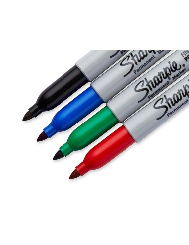 ROTULADOR SHARPIE PERMANENTE FINO 4 UD.ESTANDAR SURT.