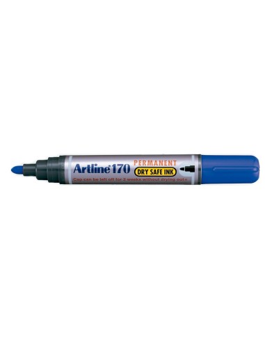 ROTULADOR ARTLINE MARCADOR PERM.170 AZUL PUNTA RED.2MM ANTISECADO