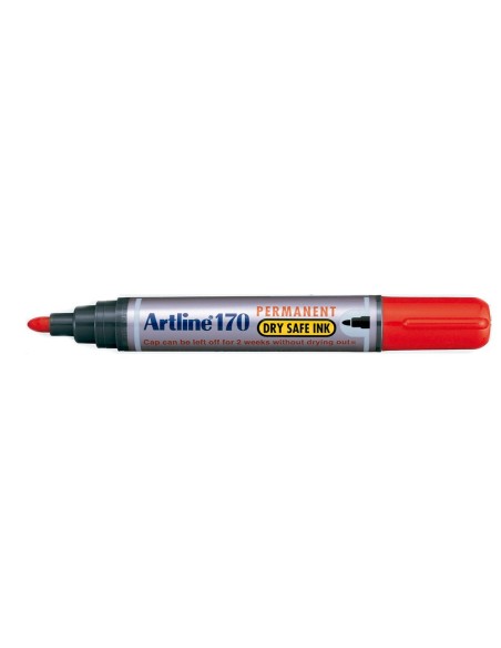 ROTULADOR ARTLINE MARCADOR PERM.170 ROJO PUNTA RED.2 MM ANTISECADO