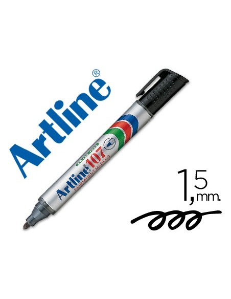 ROTULADOR ARTLINE MARCADOR PERM.107 NEGRO PUNTA RED.