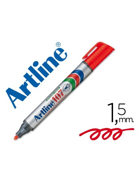 ROTULADOR ARTLINE MARCADOR PERM.107 ROJO PUNTA RED.