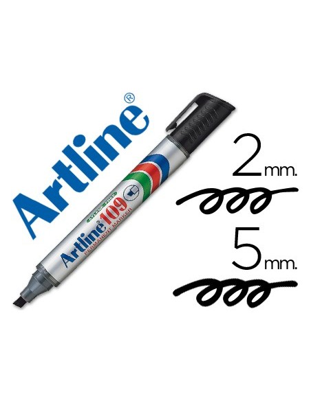 ROTULADOR ARTLINE MARCADOR PERM.109 NEGRO PUNTA BISELADA
