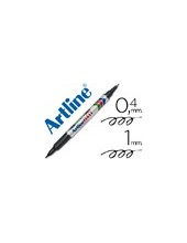 ROTULADOR ARTLINE MARCADOR PERM.EK-041T NEGRO DOBLE PUNTA 0.4 Y 1.0 M 2