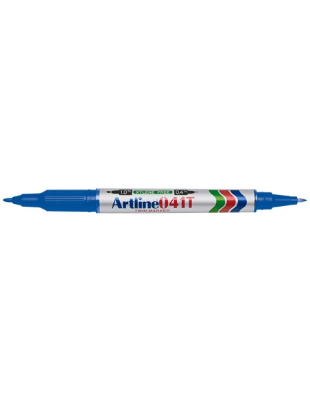 ROTULADOR ARTLINE MARCADOR PERM.EK-041T AZ -DOBLE PUNTA 0.4 1.0 MM