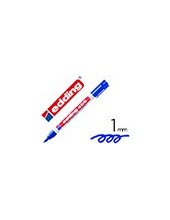 ROTULADOR EDDING MARCADOR PERMANENTE 400 AZUL PUNTA REDONDA 1 MM REC 2