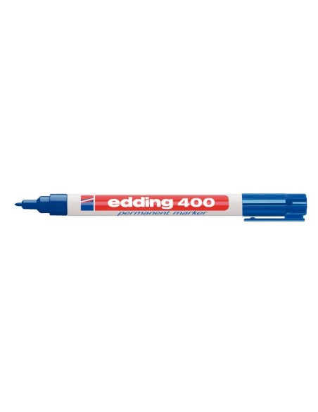 ROTULADOR EDDING MARCADOR PERMANENTE 400 AZUL PUNTA REDONDA 1 MM REC