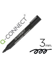 ROTULADOR Q-CON MARCADOR PERM.NEGRO PUNTA REDONDA 3.0 MM
