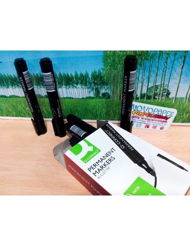 ROTULADOR Q-CON MARCADOR PERM.NEGRO PUNTA REDONDA 3.0 MM