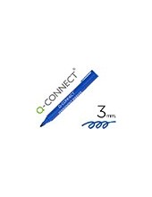 ROTULADOR Q-CON MARCADOR PERM.AZUL PUNTA REDONDA 3.0 MM 2
