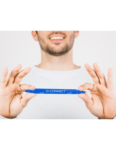 ROTULADOR Q-CON.MARCADOR PERMANENTE DOBLE AZ. 0,4MM 1MM