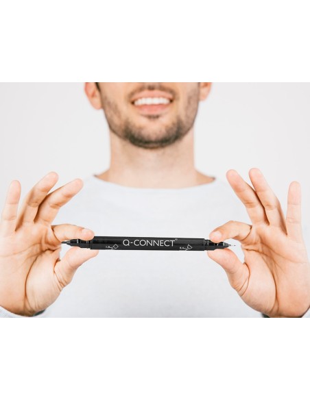 ROTULADOR Q-CON.MARCADOR PERMANENTE DOBLE NG.4MM 1MM