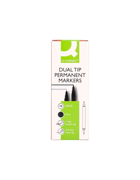 ROTULADOR Q-CON.MARCADOR PERMANENTE DOBLE NG.4MM 1MM