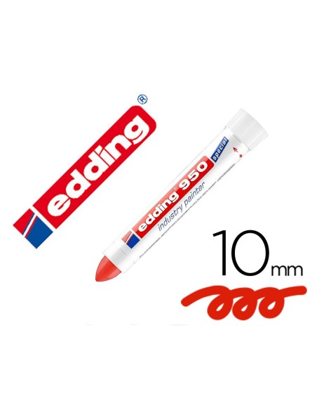 MARCADOR EDDING PERMAN.950 PASTA OPACA RJ. 10MM SUP. OXIDADAS/RUGOSAS