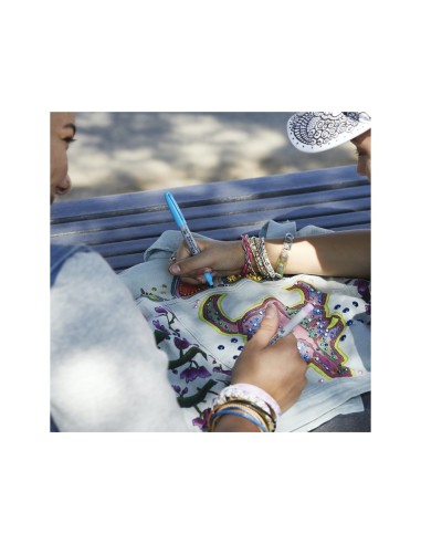 ROTULADOR SHARPIE PERMANENTE FINO PK.VUELTA AL COLE PEZ 18 UD.SURT.