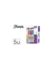 ROTULADOR SHARPIE PERMANENTE FINO GLAM POP 5 UD.SURT. 2