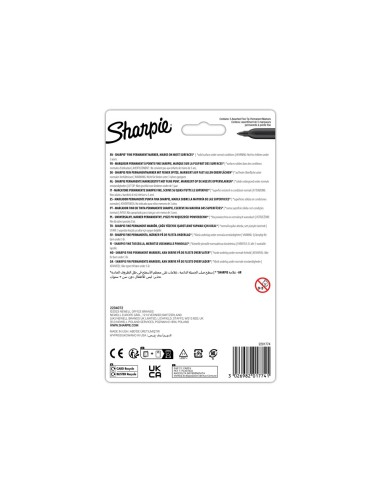 ROTULADOR SHARPIE PERMANENTE FINO GLAM POP 5 UD.SURT.
