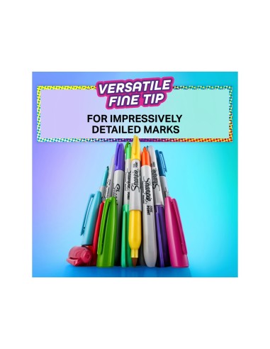 ROTULADOR SHARPIE PERMANENTE FINO GLAM POP 5 UD.SURT.