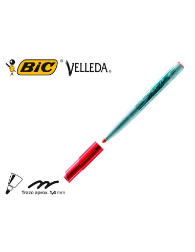 ROTULADOR BIC VELLEDA PIZARRA ROJO PUNTA RED.2 MM