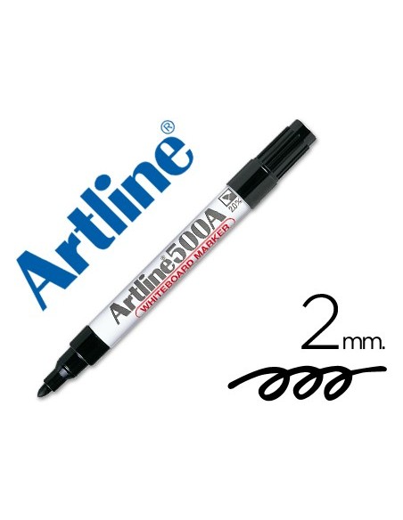 ROTULADOR ARTLINE PIZARRA EK-500 NEGRO PUNTA RED.2 MM RECARGABLE