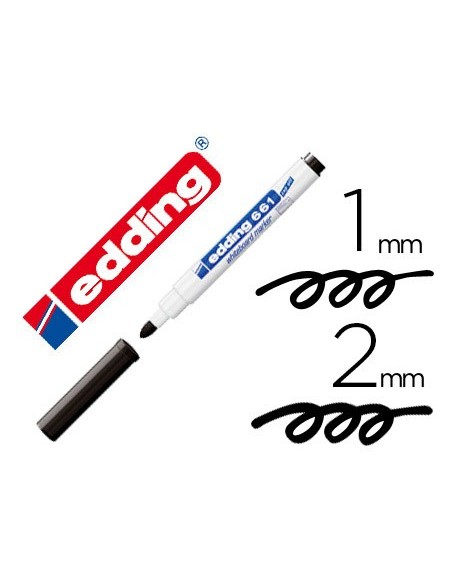 ROTULADOR EDDING  PIZARRA BLANCA 661 NG. PUNTA RED 1-2MM RECARGABLE